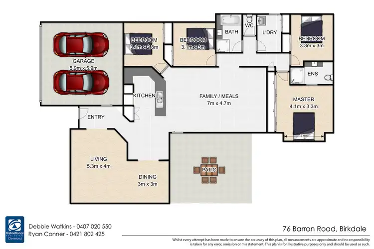 Floorplan of Homely house listing, 76 Barron Road, Birkdale QLD 4159