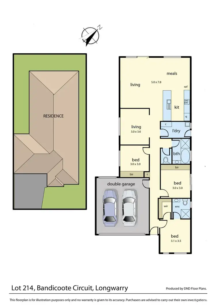 Floorplan of Homely house listing, 35 (Lot 214) Bandicoot Circuit, Longwarry VIC 3816