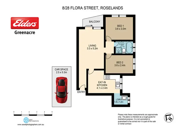 Floorplan of Homely unit listing, 8/28 Flora Street, Roselands NSW 2196