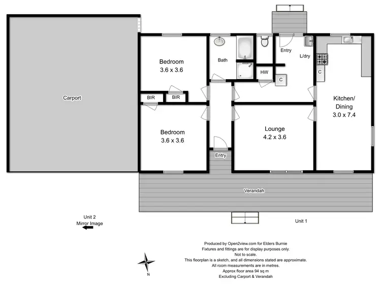 Floorplan of Homely block of units listing, 15 Meredith Street, Strahan TAS 7468
