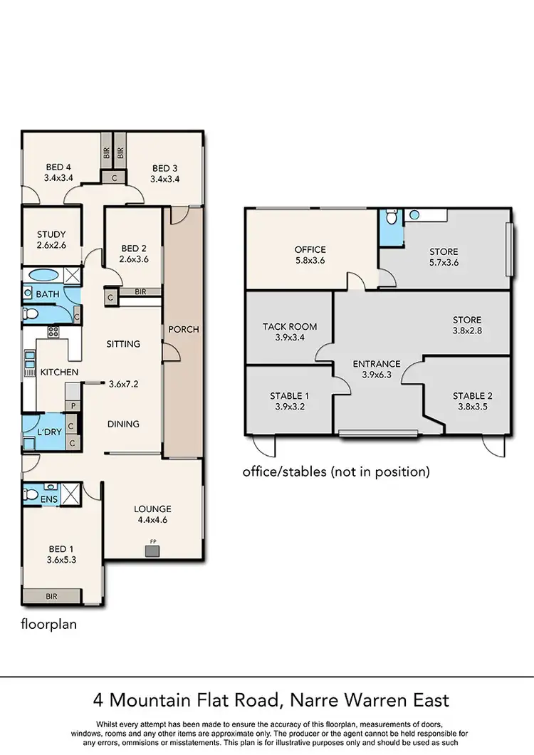 Floorplan of Homely rural property listing, 4 Mountain Flat Road, Narre Warren East VIC 3804