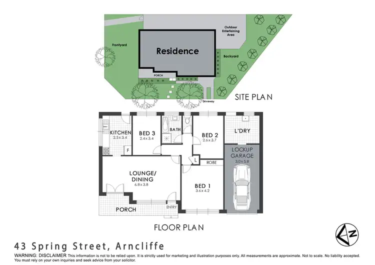 Floorplan of Homely house listing, 43 Spring Street, Arncliffe NSW 2205