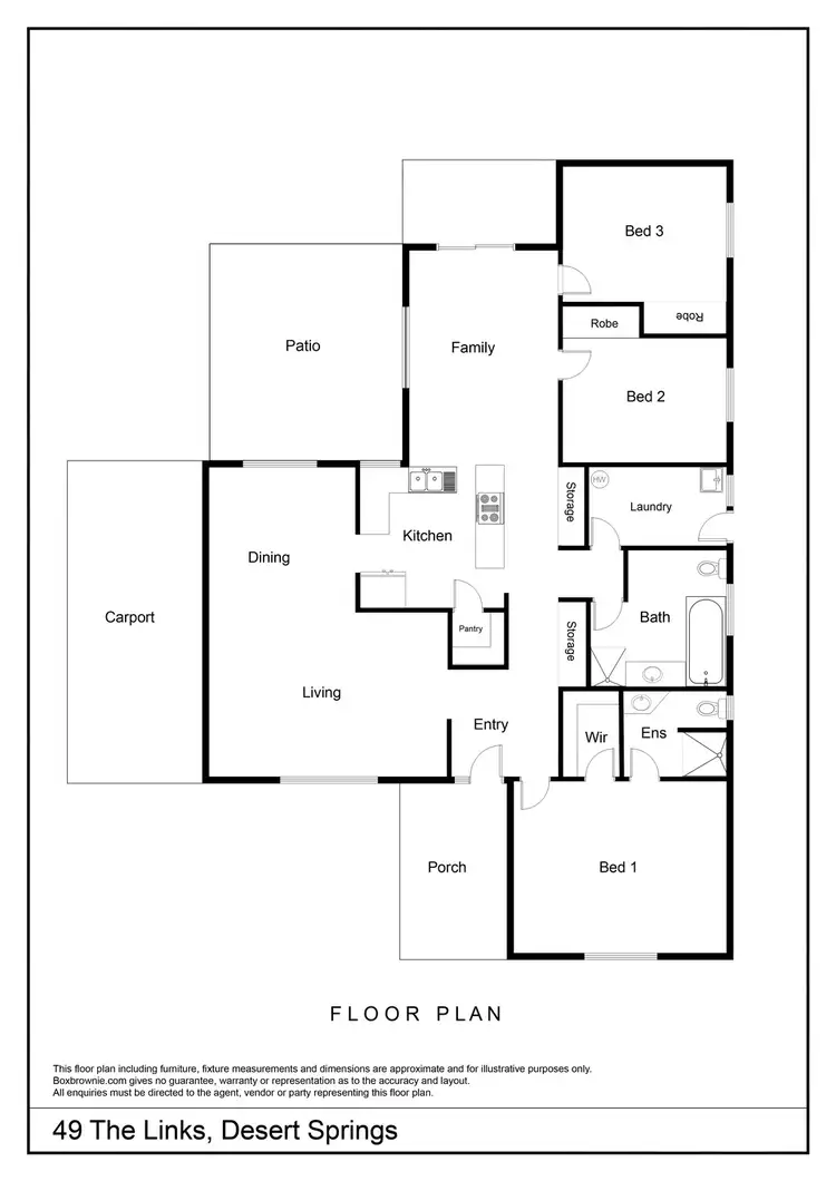 Floorplan of Homely house listing, 49 THE LINKS, Desert Springs NT 870