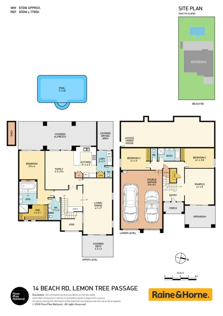 Floorplan of Homely house listing, 14 Beach Road, Lemon Tree Passage NSW 2319