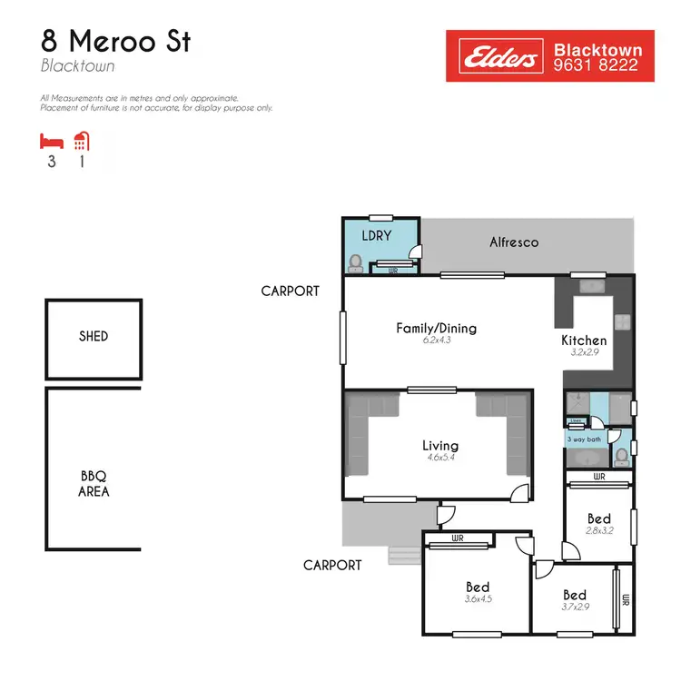 Floorplan of Homely house listing, 8 MEROO STREET, Blacktown NSW 2148