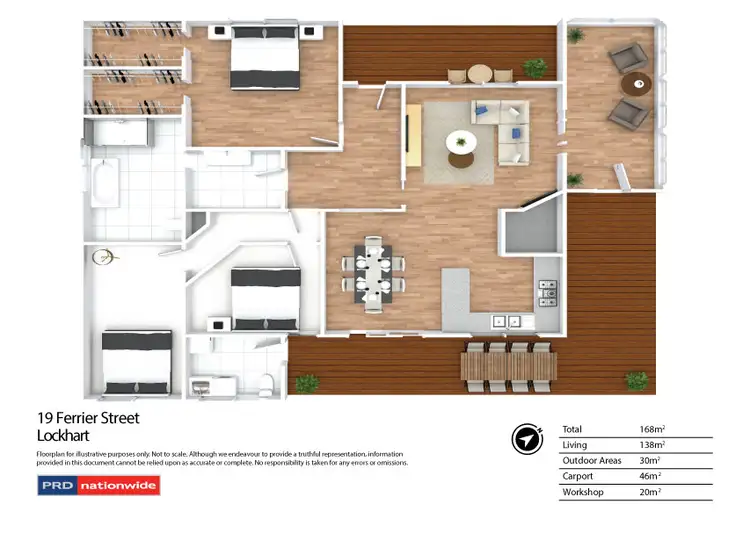 Floorplan of Homely house listing, 19 Ferrier Street, Lockhart NSW 2656