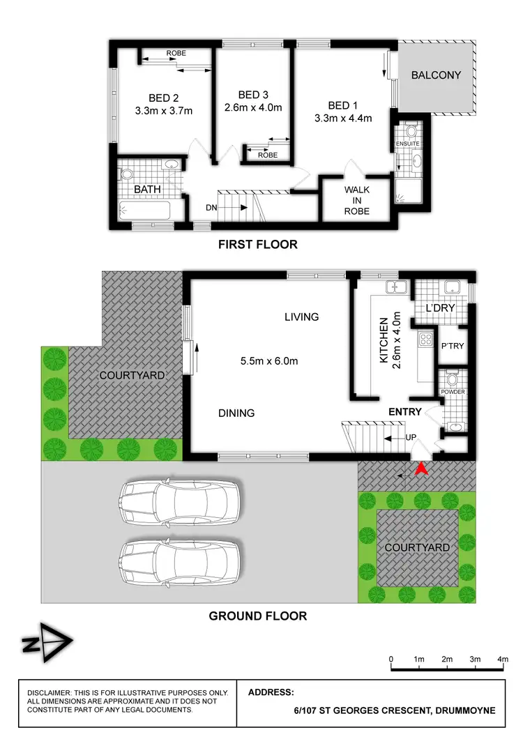 Floorplan of Homely apartment listing, 6/107 St Georges Crescent, Drummoyne NSW 2047
