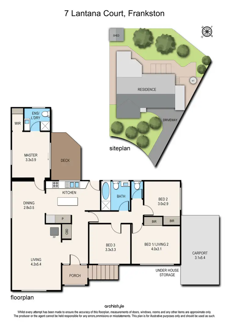 Floorplan of Homely house listing, 7 Lantana Court, Frankston VIC 3199