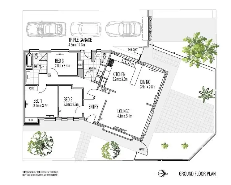 Floorplan of Homely house listing, 43 Nelson Avenue, Flinders Park SA 5025