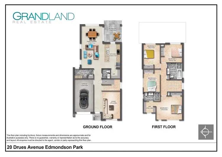 Floorplan of Homely house listing, 20 Drues Avenue, Edmondson Park NSW 2174