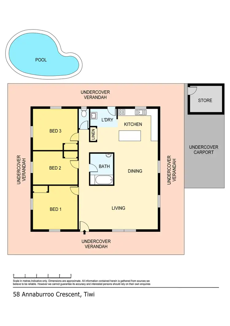 Floorplan of Homely house listing, 58 Annaburroo Crescent, Tiwi NT 810