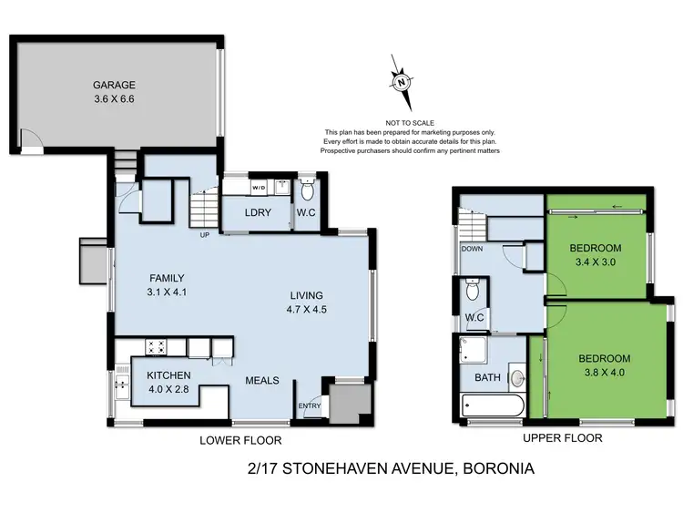 Floorplan of Homely unit listing, 2/17 Stonehaven Avenue, Boronia VIC 3155