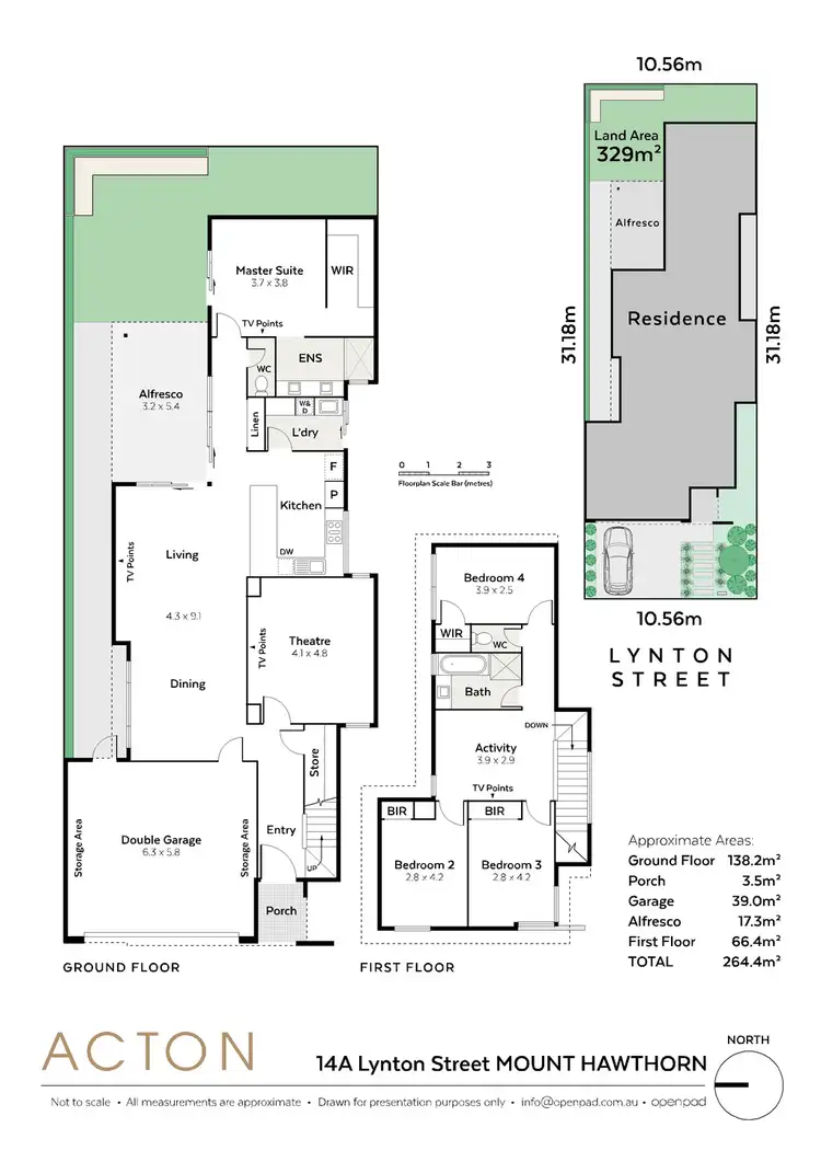 Floorplan of Homely house listing, 14A Lynton Street, Mount Hawthorn WA 6016