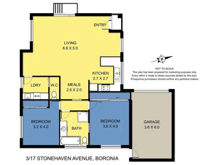 Floorplan of Homely unit listing, 3/17 Stonehaven Avenue, Boronia VIC 3155