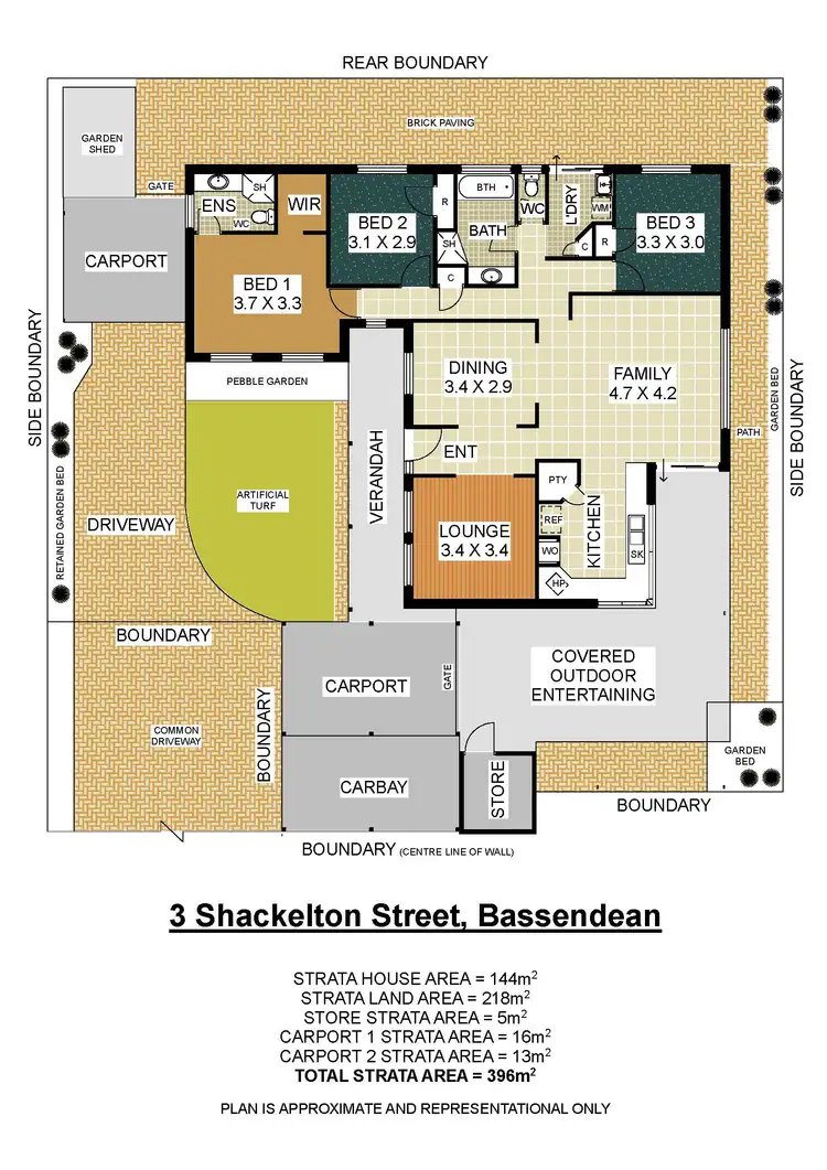 Floorplan of Homely house listing, 3 Shackleton Street, Bassendean WA 6054