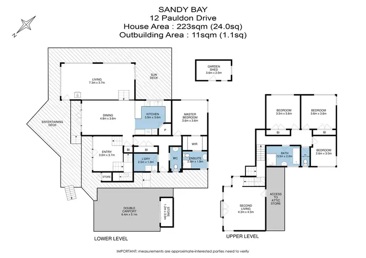 Floorplan of Homely house listing, 12 Pauldon Drive, Sandy Bay TAS 7005