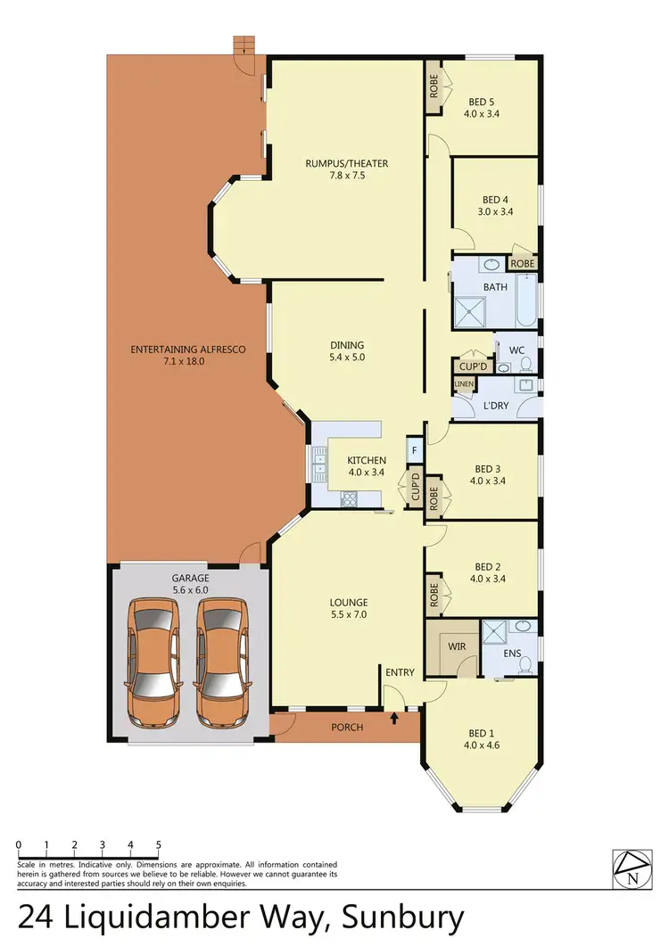 Floorplan of Homely house listing, 24 Liquidamber Way, Sunbury VIC 3429