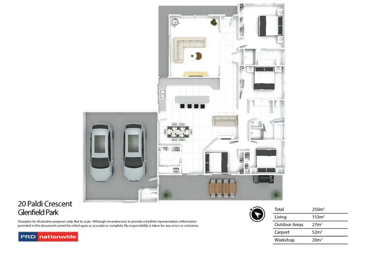 Floorplan of Homely house listing, 20 Paldi Crescent, Glenfield Park NSW 2650