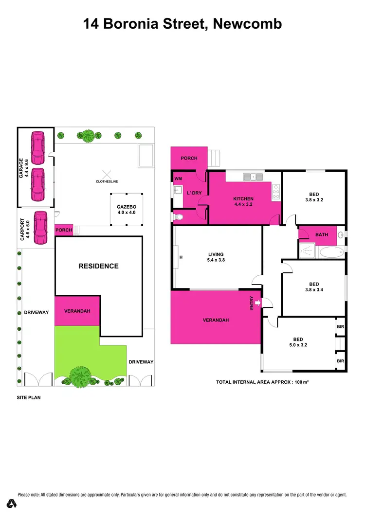 Floorplan of Homely house listing, 14 Boronia St, Newcomb VIC 3219