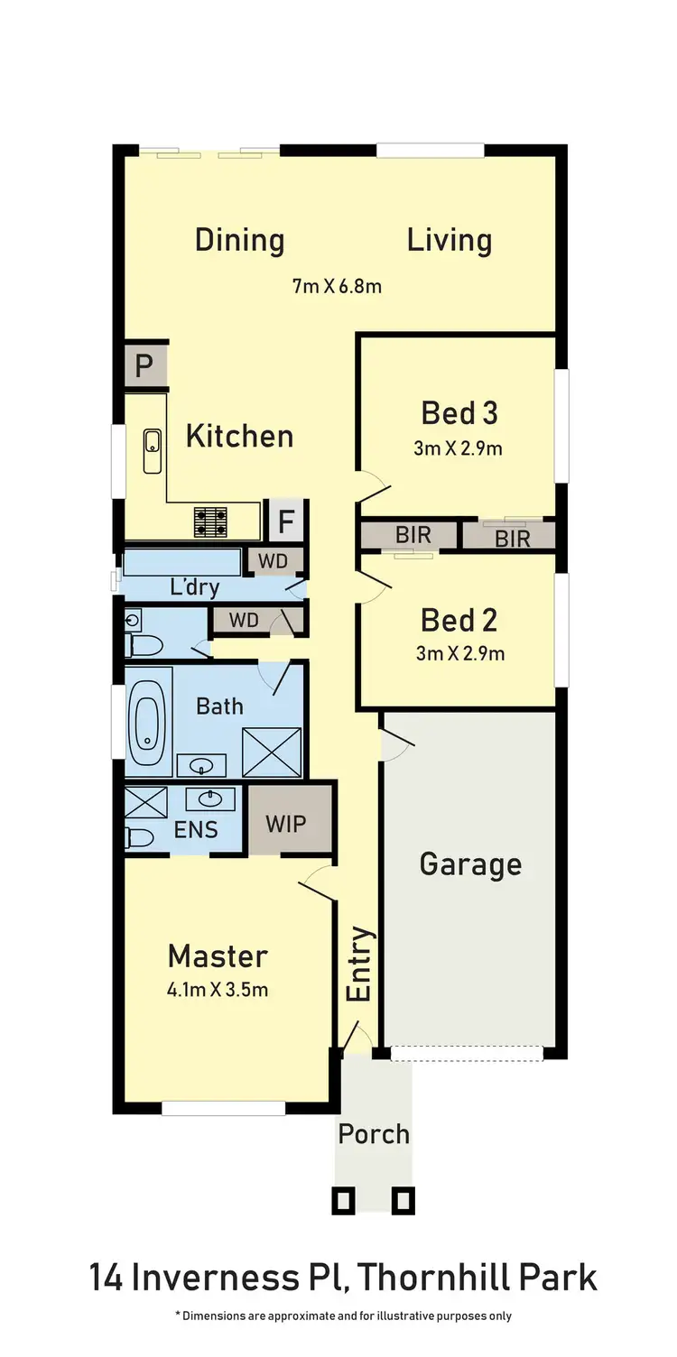 Floorplan of Homely house listing, 14 Inverness Place, Thornhill Park VIC 3335