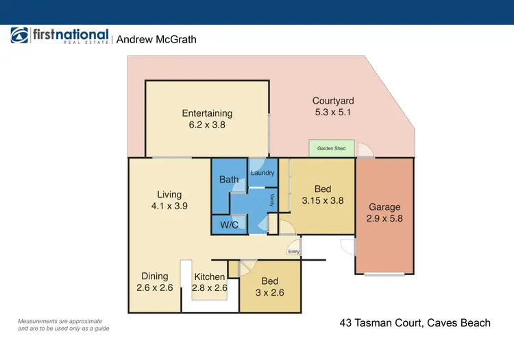 Floorplan of Homely house listing, 43 Tasman Court, Caves Beach NSW 2281