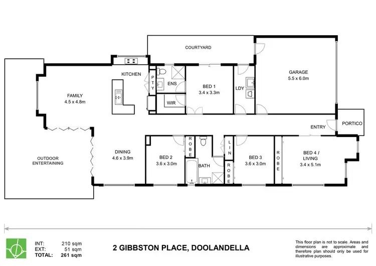Floorplan of Homely house listing, 2 Gibbston Place, Doolandella QLD 4077