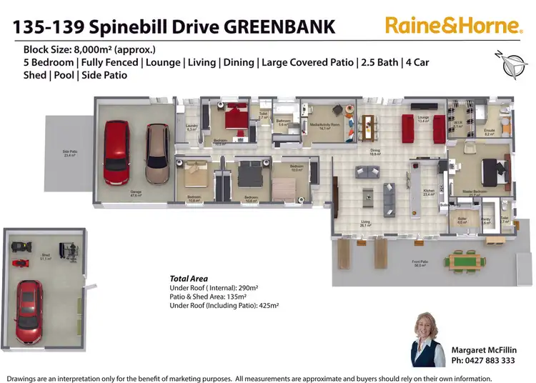 Floorplan of Homely house listing, 135-139 Spinebill Drive, Greenbank QLD 4124
