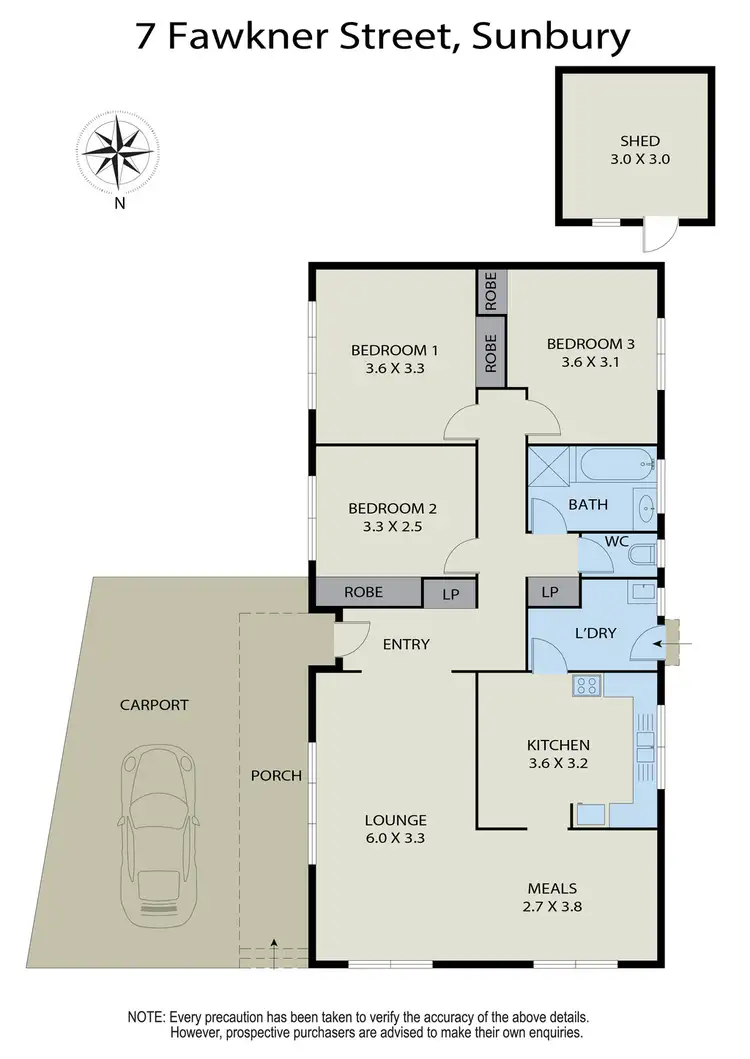 Floorplan of Homely house listing, 7 Fawkner Street, Sunbury VIC 3429