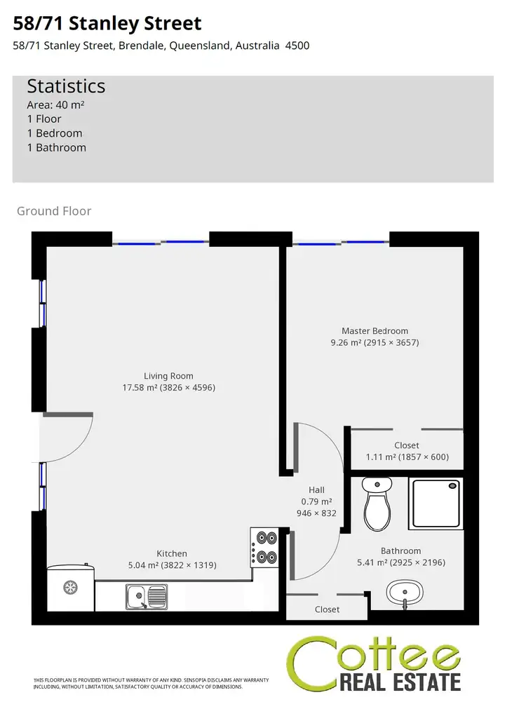 Floorplan of Homely villa listing, 58/71 Stanley Street, Brendale QLD 4500