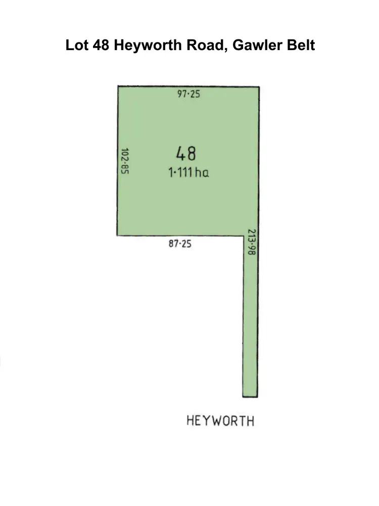 Floorplan of Homely land listing, Lot 48 Heyworth Road, Gawler Belt SA 5118