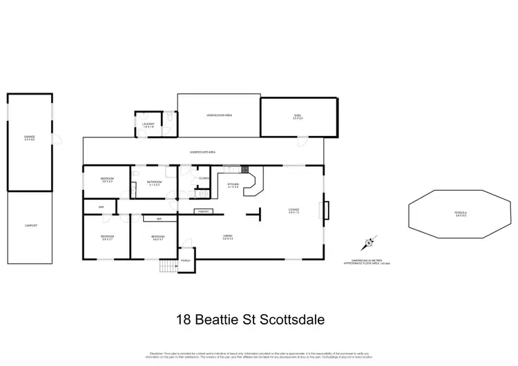 Floorplan of Homely house listing, 18 Beattie Street, Scottsdale TAS 7260
