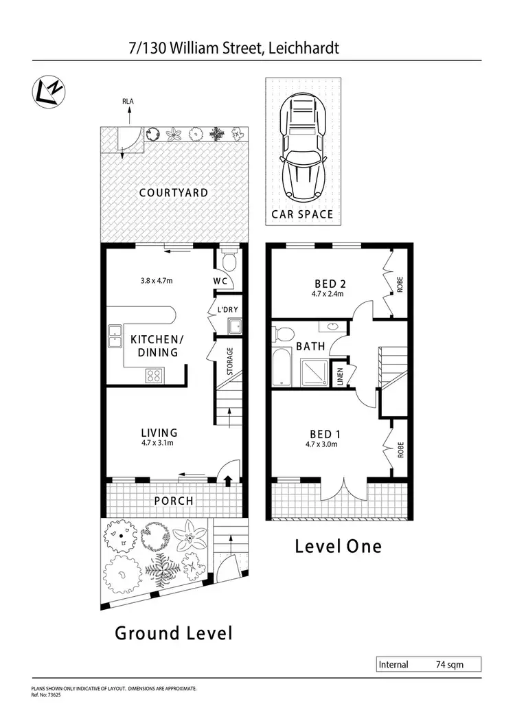 Floorplan of Homely townhouse listing, 7/130 William Street, Leichhardt NSW 2040