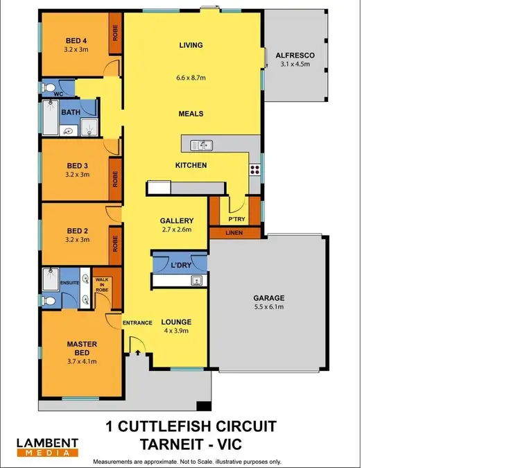 Floorplan of Homely land listing, 1 Cuttlefish Circuit, Tarneit VIC 3029