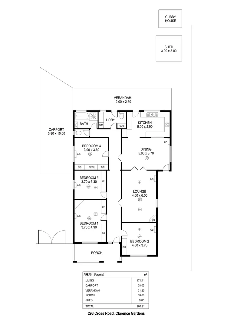 Floorplan of Homely house listing, 293 Cross Road, Clarence Gardens SA 5039