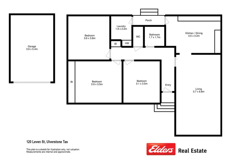 Floorplan of Homely house listing, 120 Leven Street, Ulverstone TAS 7315