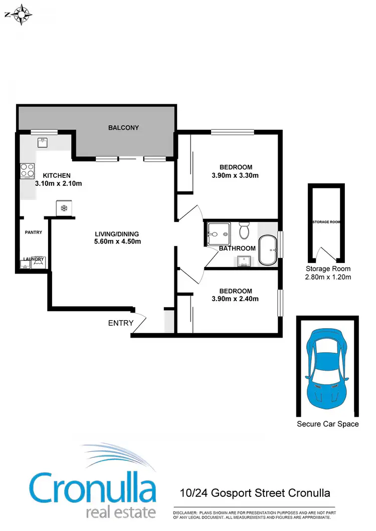 Floorplan of Homely apartment listing, 10/24-28 Gosport Street, Cronulla NSW 2230