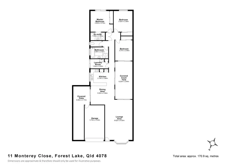 Floorplan of Homely house listing, 11 Monterey Close, Forest Lake QLD 4078