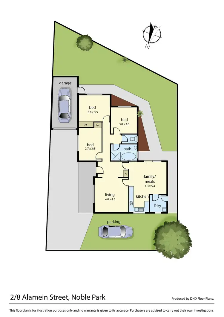 Floorplan of Homely unit listing, 2/8 Alamein Street, Noble Park VIC 3174