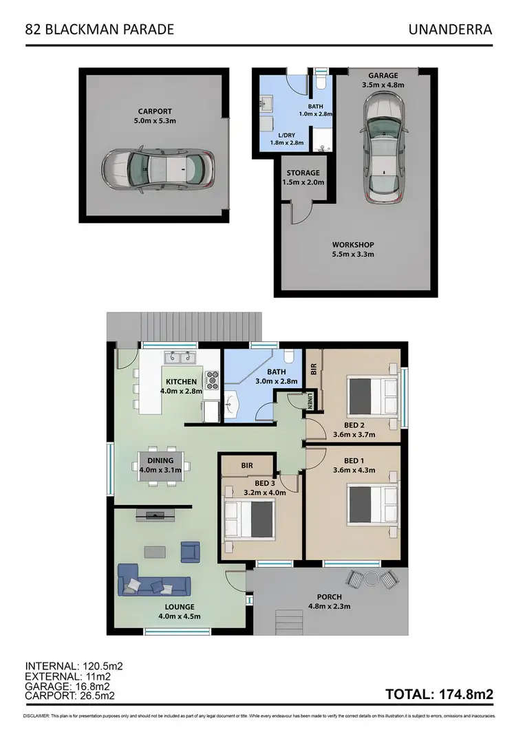 Floorplan of Homely house listing, 82 Blackman Parade, Unanderra NSW 2526