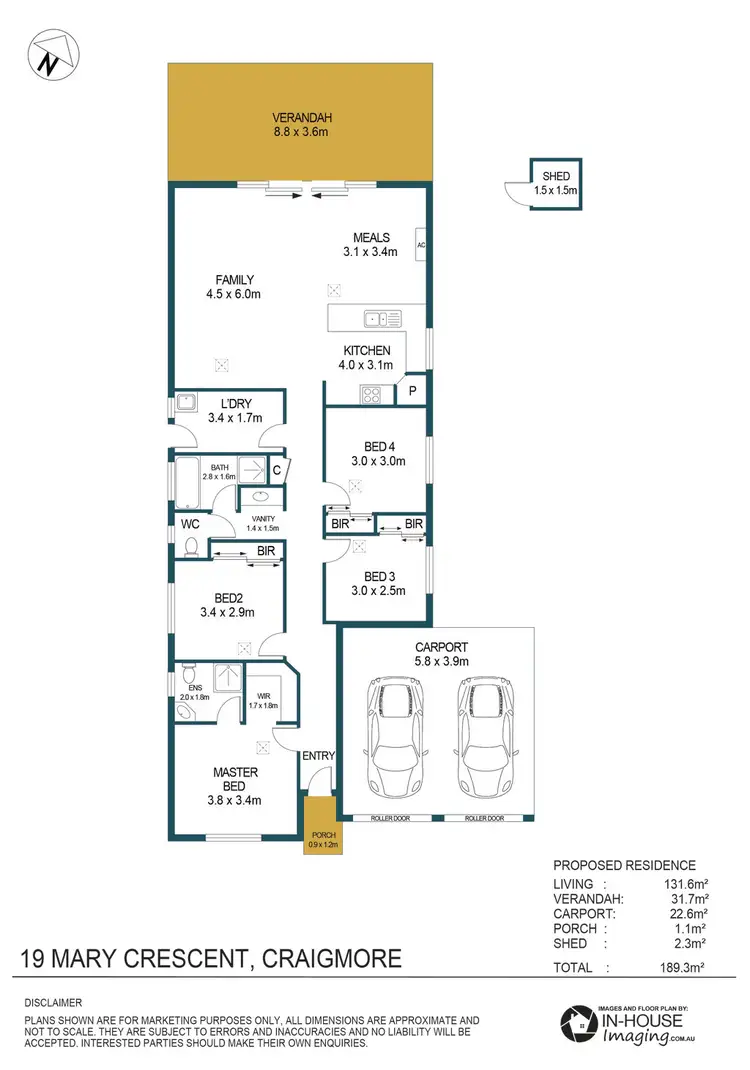 Floorplan of Homely house listing, 19 Mary Crescent, Craigmore SA 5114