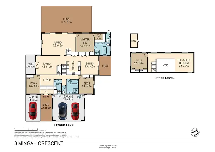 Floorplan of Homely house listing, 8 Mingah Crescent, Shailer Park QLD 4128
