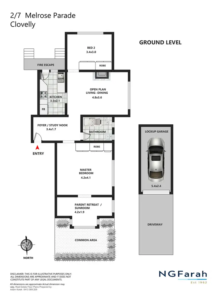 Floorplan of Homely apartment listing, 2/7 Melrose Parade, Clovelly NSW 2031