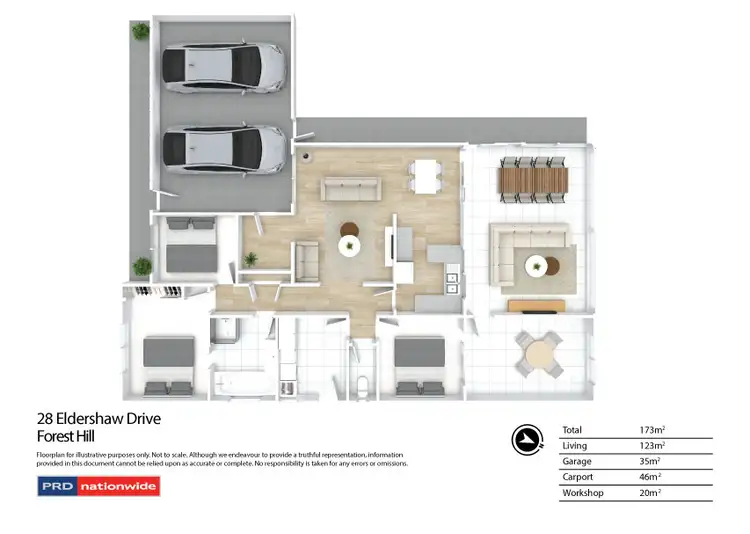 Floorplan of Homely house listing, 28 Eldershaw Drive, Forest Hill NSW 2651