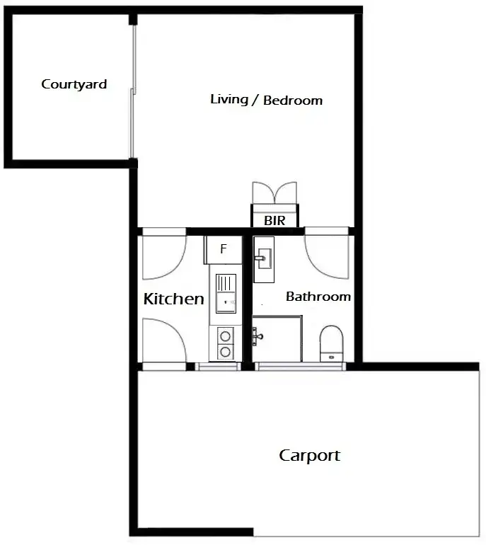 Floorplan of Homely unit listing, 2/13-15 Gilmore Place, Queanbeyan NSW 2620