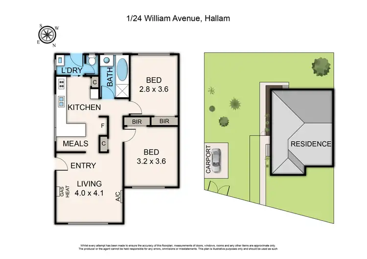Floorplan of Homely house listing, 1/24 William Avenue, Hallam VIC 3803