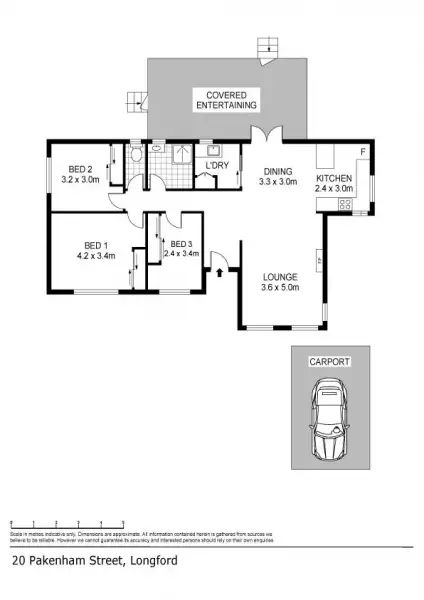 Floorplan of Homely house listing, 20 Pakenham Street, Longford TAS 7301