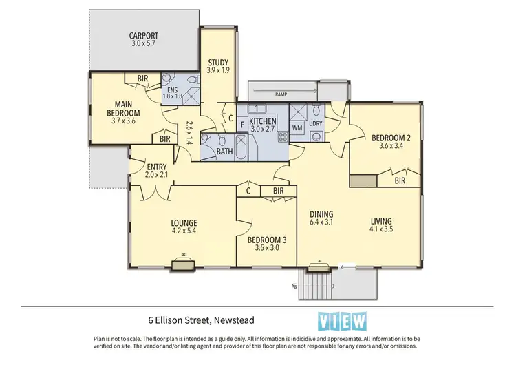 Floorplan of Homely house listing, 6 Ellison St, Newstead TAS 7250
