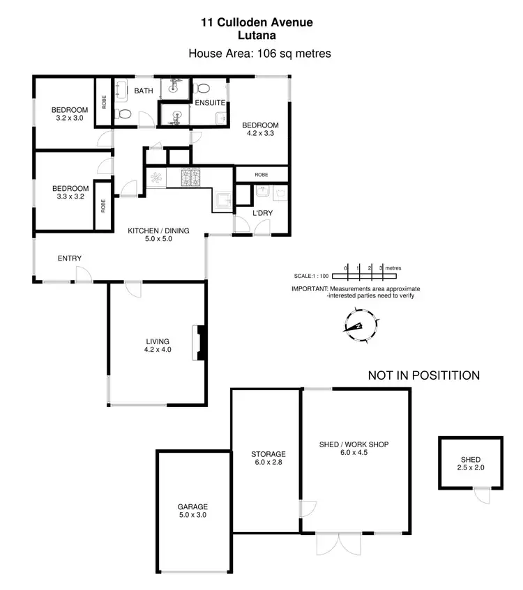 Floorplan of Homely house listing, 11 Culloden Avenue, Lutana TAS 7009