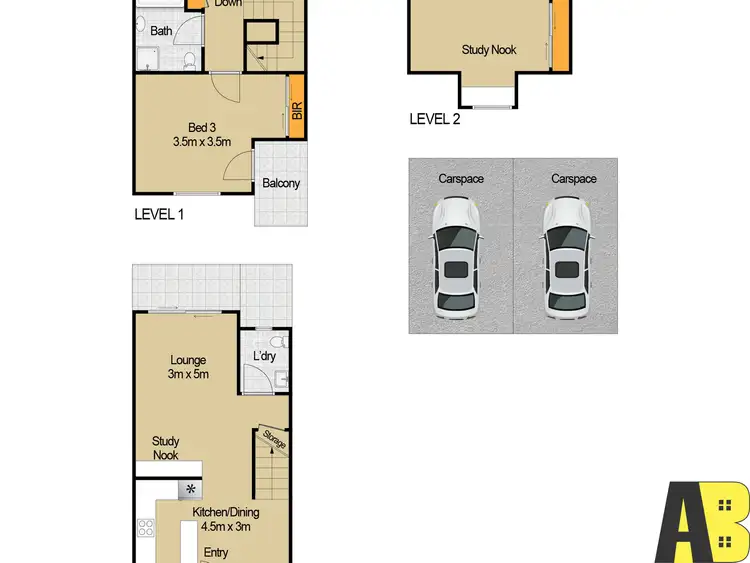 Floorplan of Homely townhouse listing, 16/39-47 WELLINGTON ROAD, South Granville NSW 2142