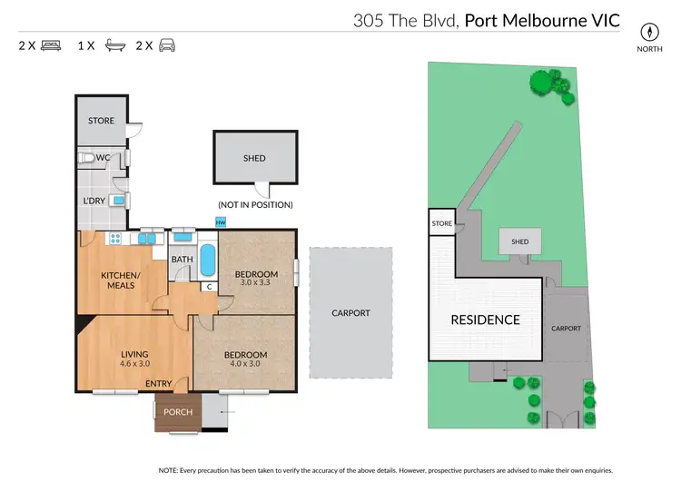 Floorplan of Homely house listing, 305 The Boulevard, Port Melbourne VIC 3207